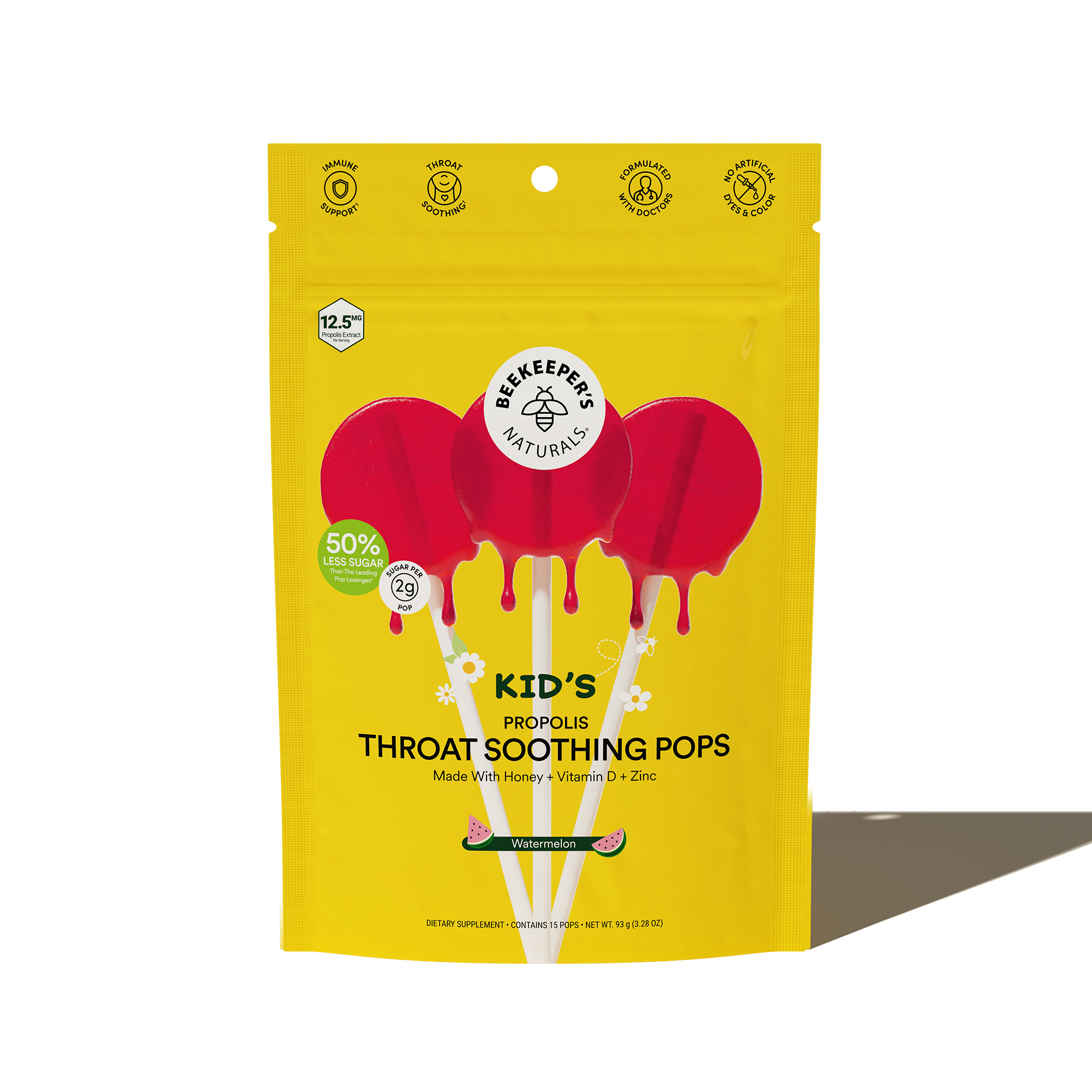 Kid’s Throat Soothing Lollipops - Watermelon