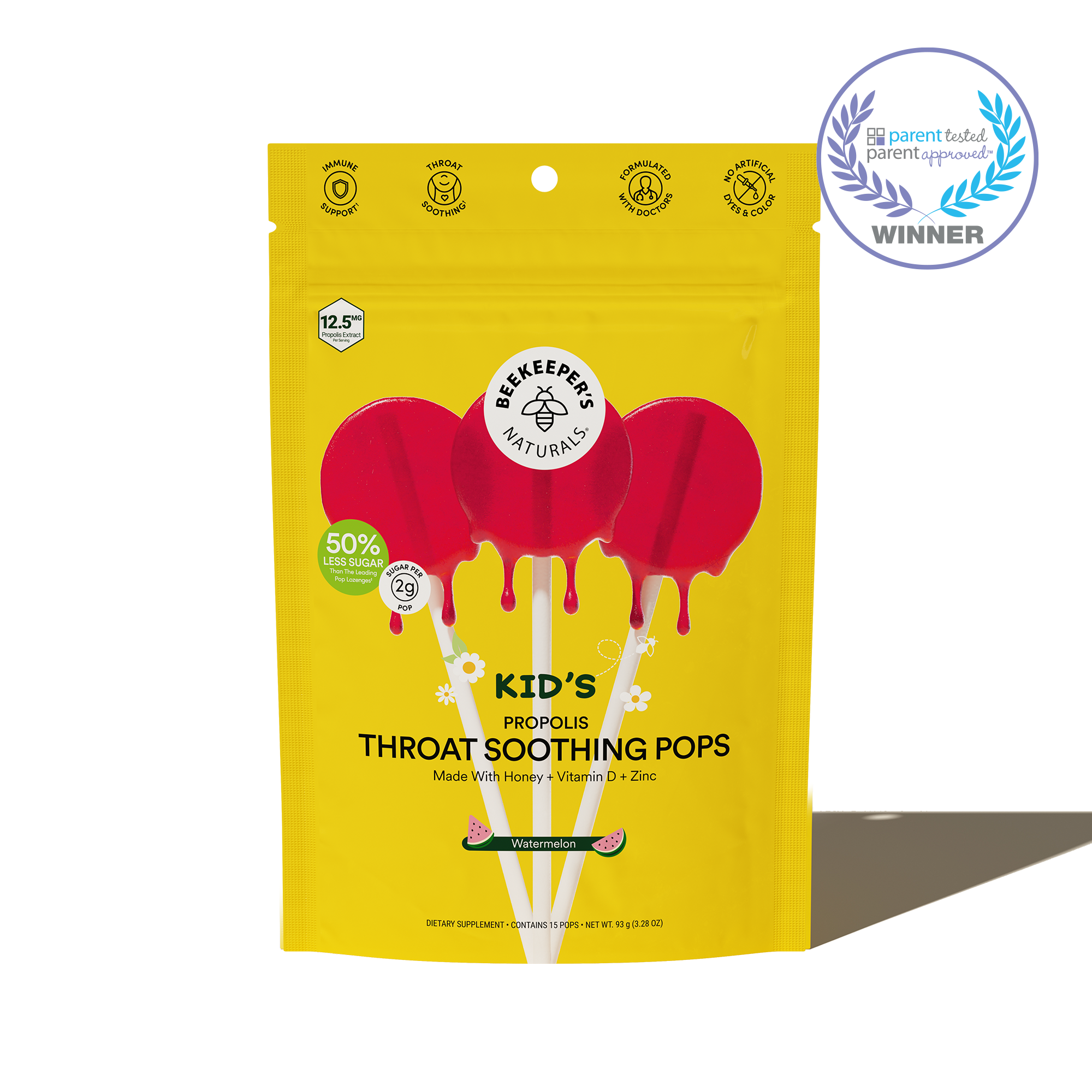 Kid’s Throat Soothing Lollipops - Watermelon